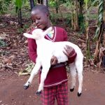 Goat project beneficiary